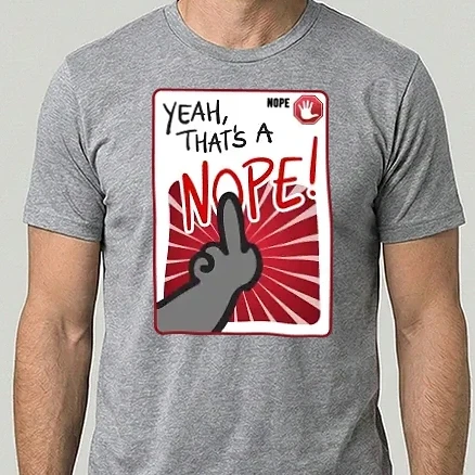 Férfi Alap póló - Nope!