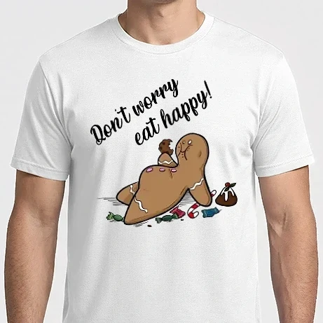 Férfi Imperial póló - Don't worry eat happy