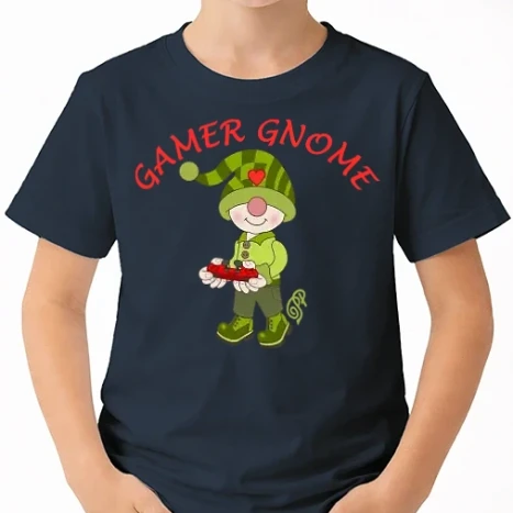 Uniszex gyerek Póló - Gamer Gnome