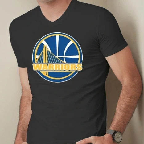 Férfi prémium fit V-nyakú póló - Golden State Warriors