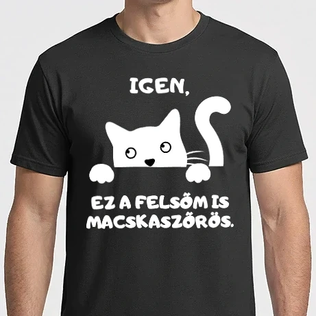 Férfi Imperial póló - Igen, ez a felsőm is macskaszőrös