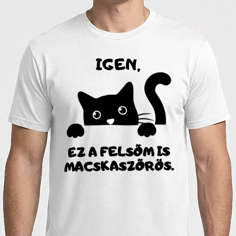 Férfi Imperial póló - Igen, ez a felsőm is macskaszőrös
