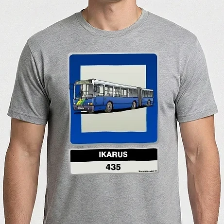 Férfi Imperial póló - Ikarus 435 buszmegálló tábla
