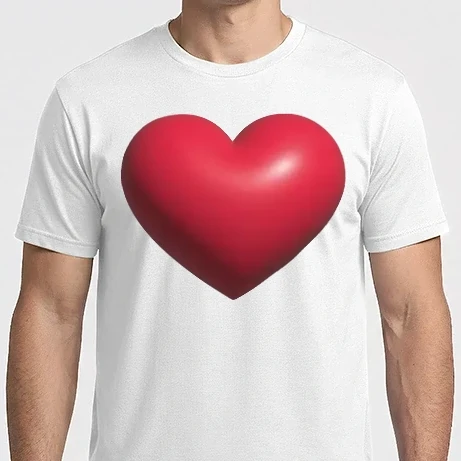 Férfi Imperial póló - 3d szív
