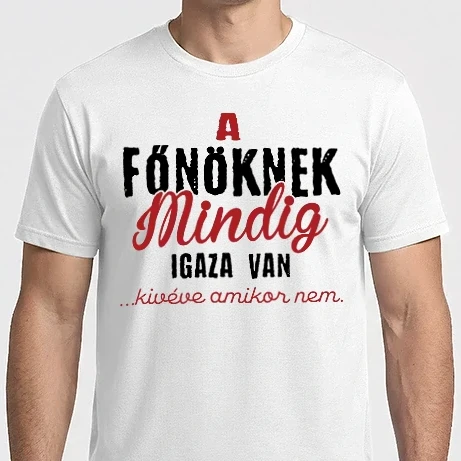 Férfi Imperial póló - A főnöknek mindig igaza van