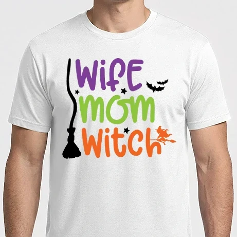 Férfi Imperial póló - Wife Mom Witch 