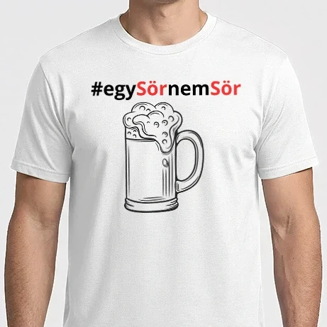 Férfi Imperial póló - #egySörnemSör
