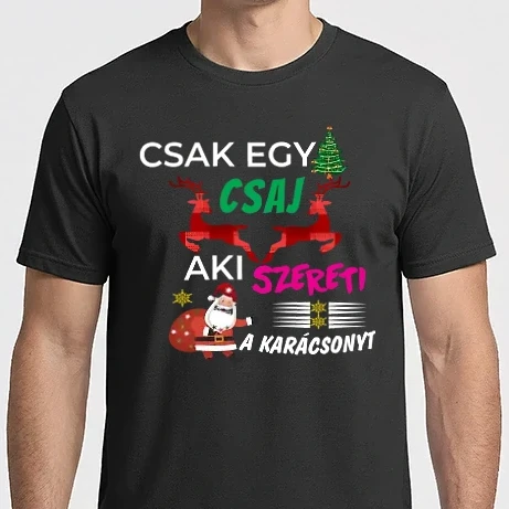 Férfi Imperial póló - Csak egy csaj aki szereti a karácsonyt