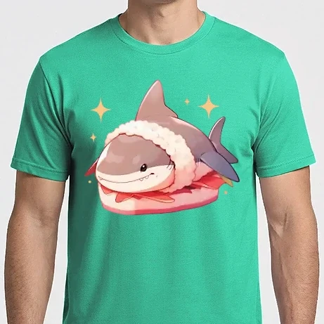 Férfi Imperial póló - Cápa sushi
