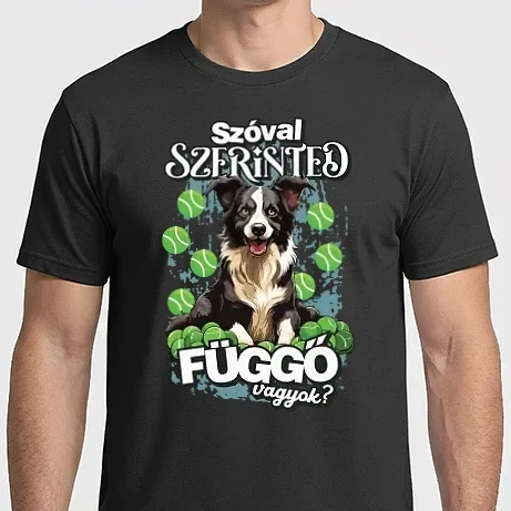 Férfi Imperial póló - Border Collie labda függő