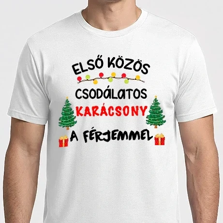 Férfi Imperial póló - Első közös csodálatos karácsony a férjemmel