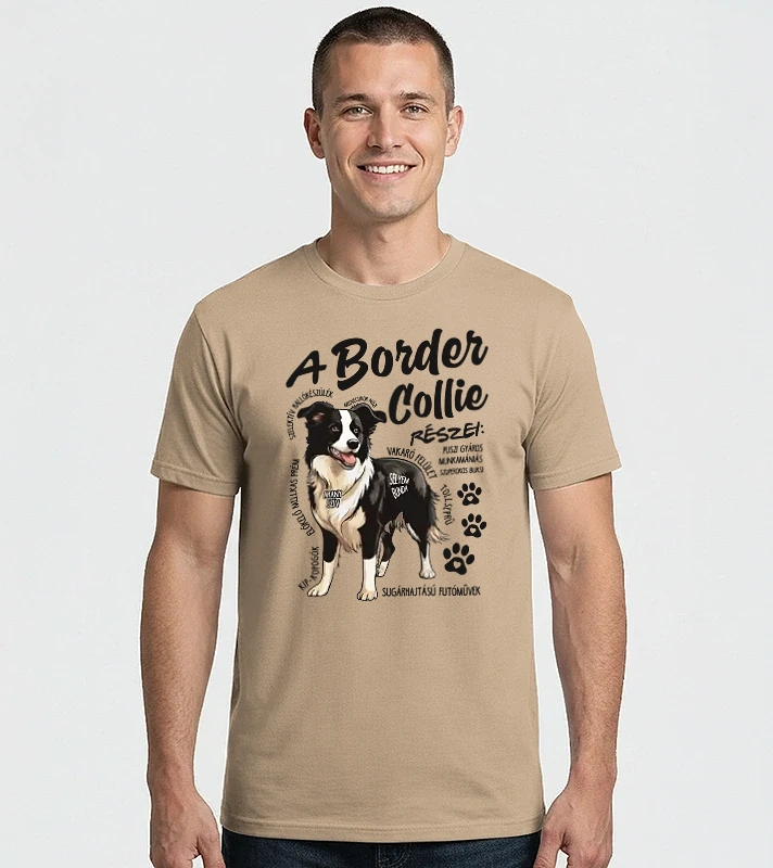Border Collie részei – Férfi Imperial póló