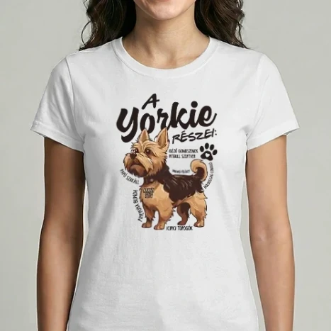 Női Imperial póló - YORKIE anatómia
