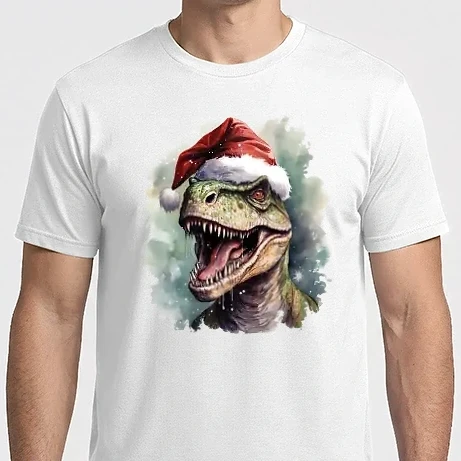 Férfi Imperial póló - Karácsonyi T-rex