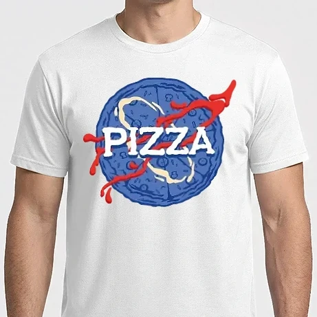 Férfi Imperial póló - Pizza Nasa style