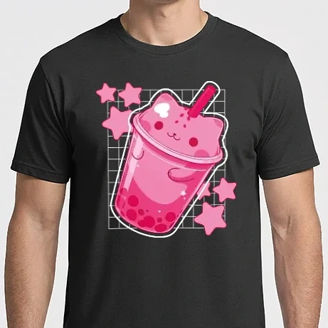 Férfi Imperial póló - Cicás bubble tea