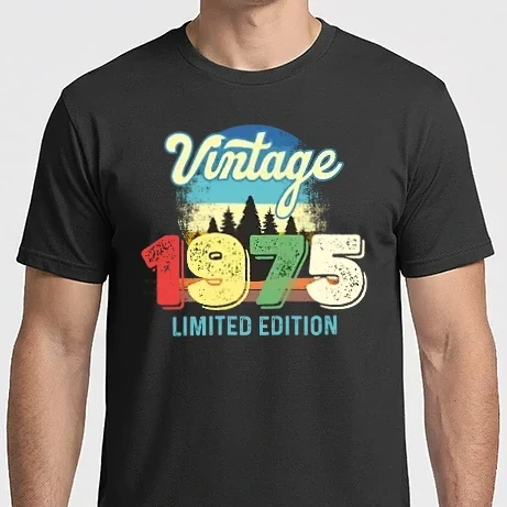 Férfi Imperial póló - vintage évszám, limited edition, 1975-ben születetteknek