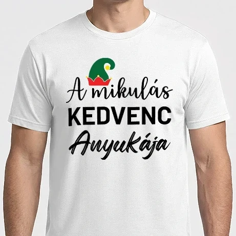 Férfi Imperial póló - A mikulás kedvenc anyukája