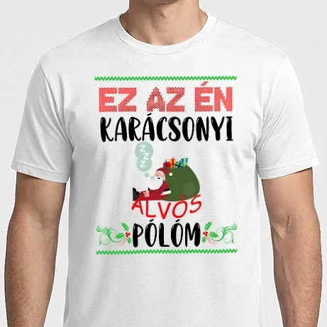Férfi Imperial póló - Ez az én karácsonyi alvós pólóm