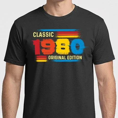 Férfi Imperial póló - classic, original edition, retro, vintage évszám, születésnapi dátum, 1980