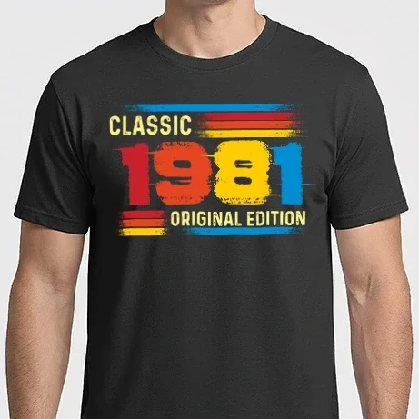 Férfi Imperial póló - classic, original edition, retro, vintage évszám, születésnapi dátum, 1981