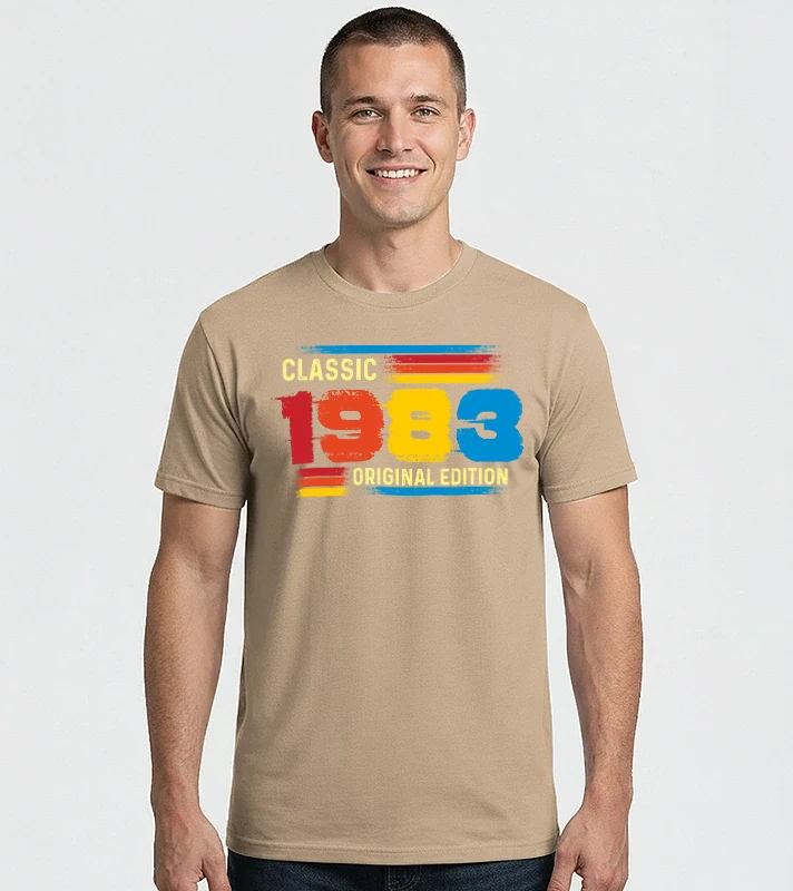 classic, original edition, retro, vintage évszám, születésnapi dátum, 1983 – Férfi Imperial póló