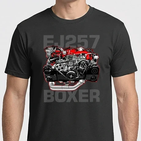 Férfi Imperial póló - Subaru EJ257 Boxer Engine (motor)