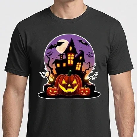 Férfi Imperial póló - Halloween Castle