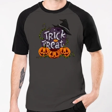 Férfi Baseballpóló - Trick or Treat