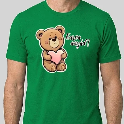 Férfi Alap póló - Antiszoc Maci