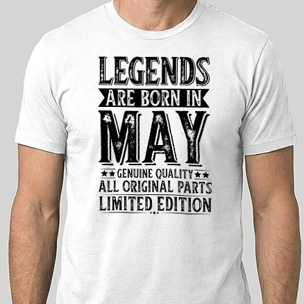 Férfi Alap póló - Legends Are Born In May