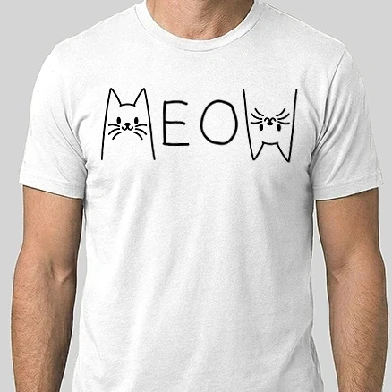 Férfi Alap póló - Meow