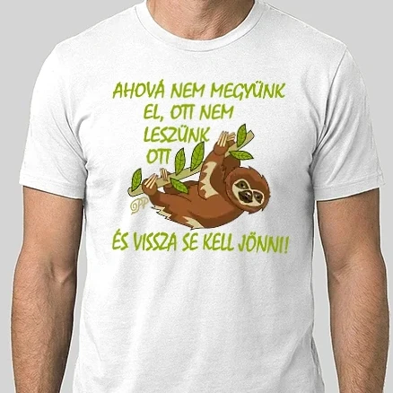 Férfi Alap póló - Lajhár Bölcsesség