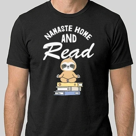 Férfi Alap póló - Namaste home and read