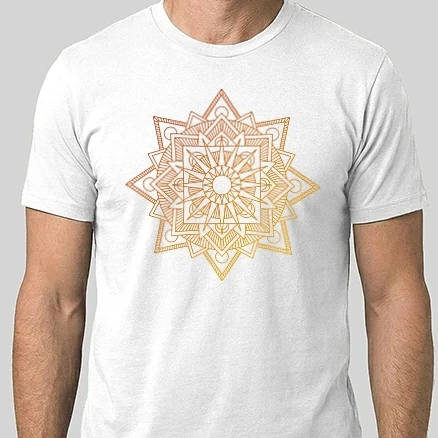 Férfi Alap póló - Nap mandala