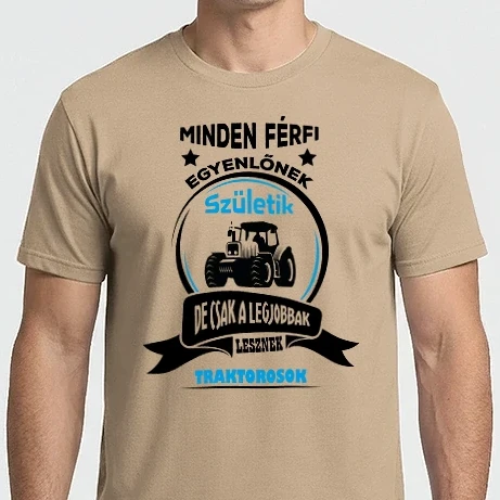 Férfi Imperial póló - Minden férfi egyenlő - Traktoros - Póló Minta