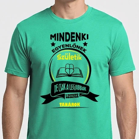 Férfi Imperial póló - Minden férfi egyenlő - Tanár - Póló Minta
