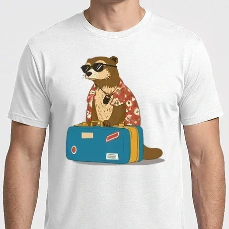 Férfi Imperial póló - Utazó vidra