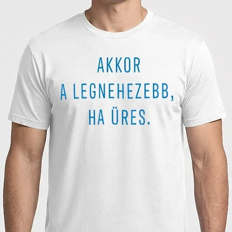 Férfi Imperial póló - Akkor a legnehezebb ha üres