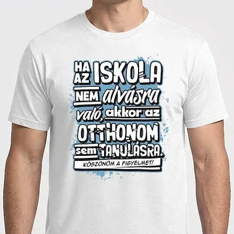 Férfi Imperial póló - Az otthonom sem való tanulásra
