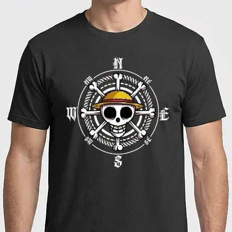 Férfi Imperial póló - One Piece Iránytű
