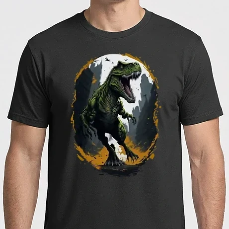 Férfi Imperial póló - T-rex a városban
