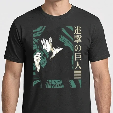 Férfi Imperial póló - Attack on Titan - Eren Yeager