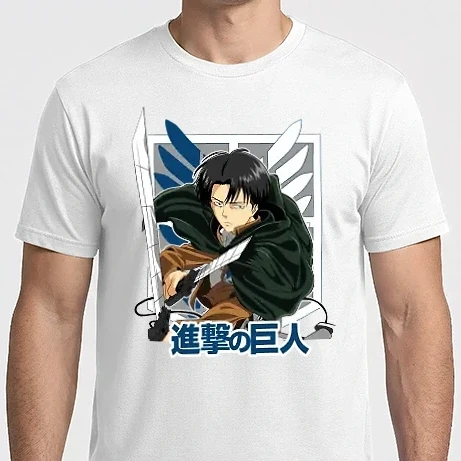 Férfi Imperial póló - Attack on Titan - Levi