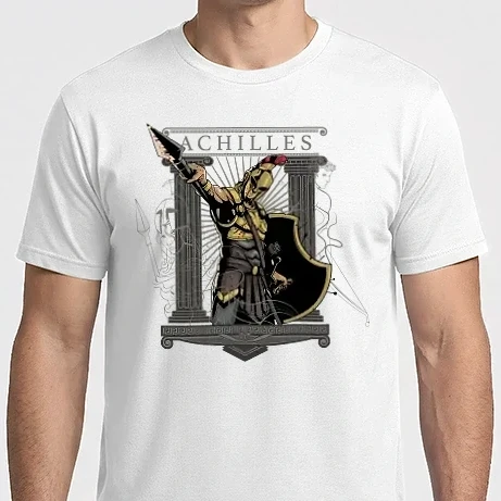 Férfi Imperial póló - Achilles harcos, mitológia