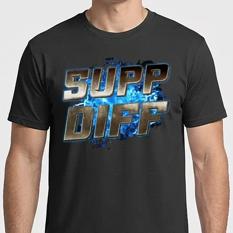 Férfi Imperial póló - SUPP DIFF metalic blue fire