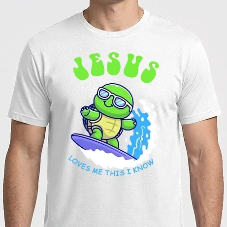 Férfi Imperial póló - jesus loves me_2