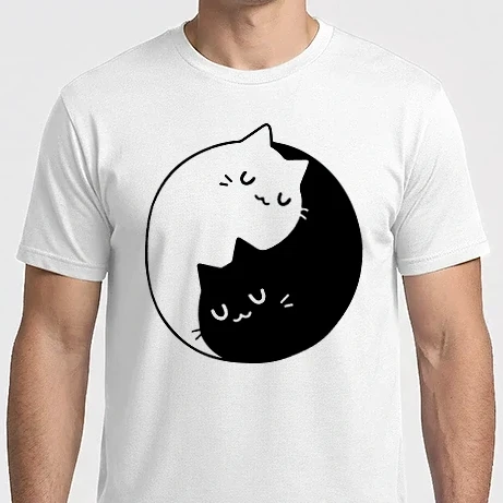 Férfi Imperial póló - Yin-Yang Cat