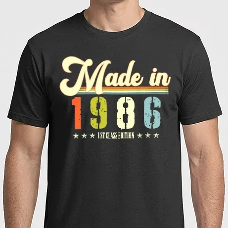 Férfi Imperial póló - made in 1986, 1st class edition, születésnap, 1986-ban készült