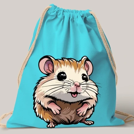 Vászon tornazsák - Baba hörcsög